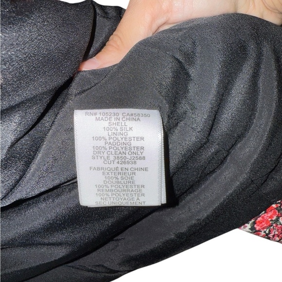 Joie Silk Floral Moto Bomber Jacket – Size M - Picture 6 of 8